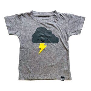 Whistle & Flute Lightening Cloud Unisex Tee Shirt Size 12-24 months